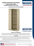 18"d & 24"d Deluxe Storage Cabinets - Unassembled Models 1870 & 2470 (1810918)